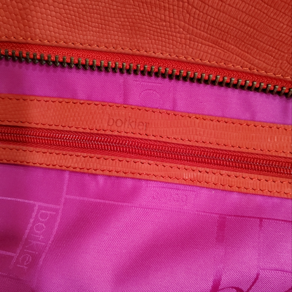 Botkier Orange Designer Tote Bag - Picture 2 of 13